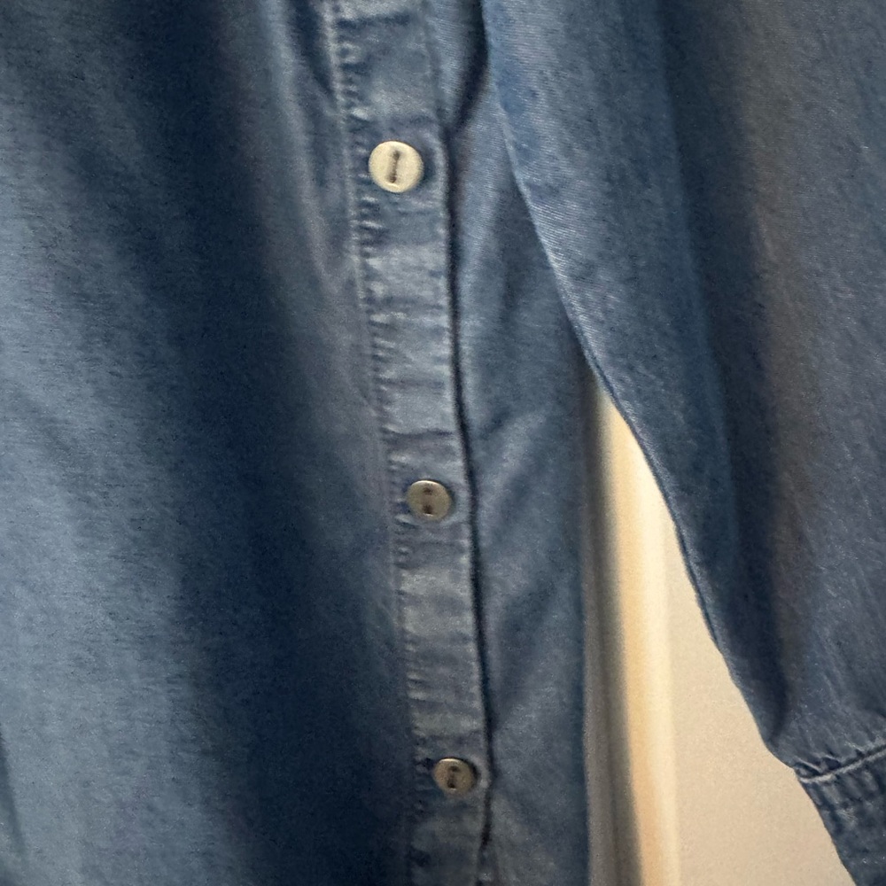 J. Jill Blue Denim Tunic Top - Picture 5 of 7